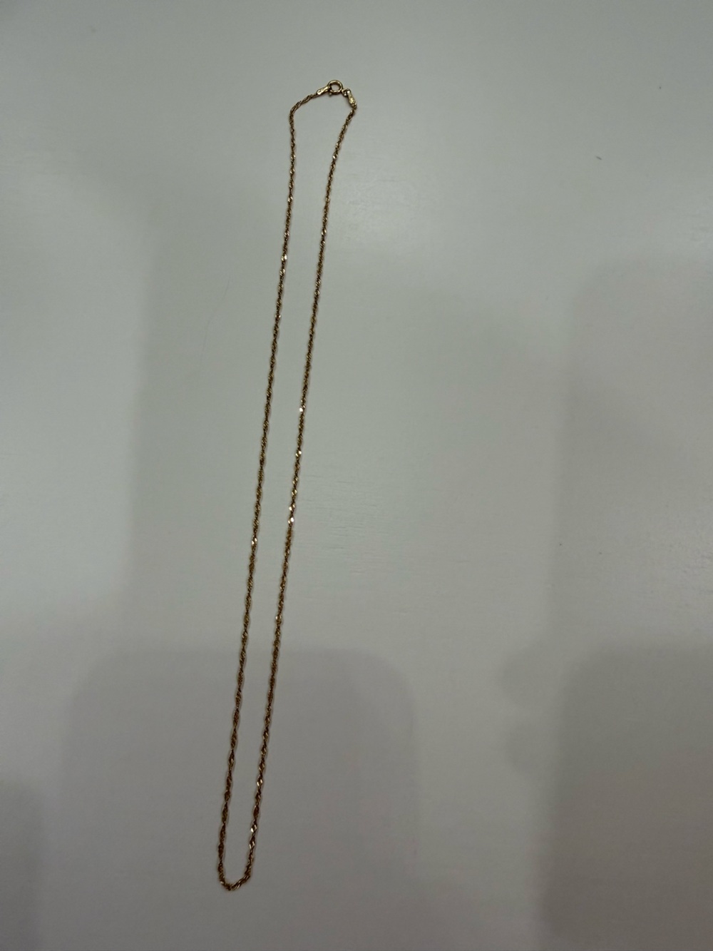 14k yellow gold 18” chain